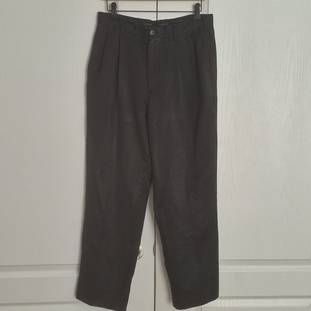 Van Heusen Men's Black Dress Pants